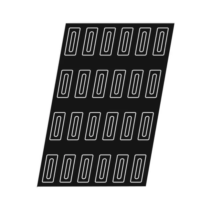Flexipan 60x40 plaque de 24 cakes avec rainure 12x4 cm-Cerf Dellier Clearance