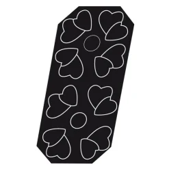 Flexipan 60x40 plaque de 8 coeurs entrelacés 12x11,3x3,5 cm-Cerf Dellier Hot