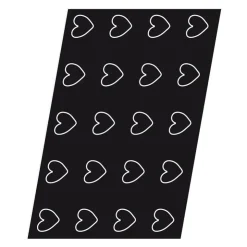 Flexipan 60x40 plaque de 20 coeurs 6,5x6x1,6 cm-Cerf Dellier Discount