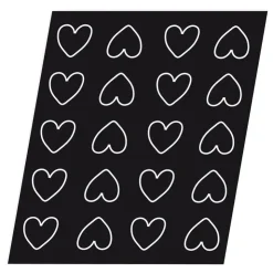 Flexipan 60x40 plaque de 20 coeurs 6,5x6 cm-Cerf Dellier