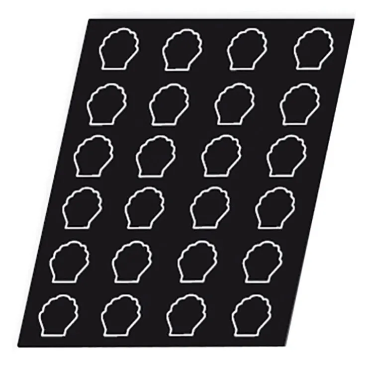 Flexipan 60x40 plaque de 24 coquilles saint jacques 8x7,5 cm-Cerf Dellier Online