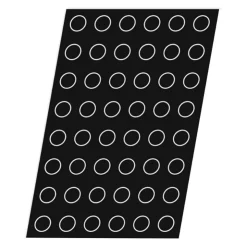 Flexipan 60x40 plaque de 48 cylindres 4x2 cm-Cerf Dellier New