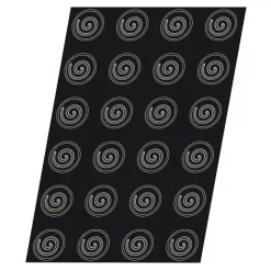 Flexipan 60x40 plaque de 24 demi- sphères spirales 3,6 cm-Cerf Dellier Best
