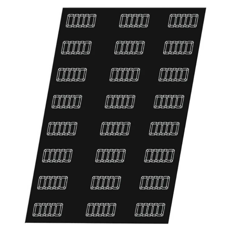Flexipan 60x40 plaque de 24 lingots cannelés 10,6x4,6x2,5 cm-Cerf Dellier New