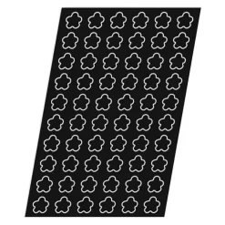 Flexipan 60x40 plaque de 60 mini-charlottes 3,5x1,5 cm-Cerf Dellier Hot