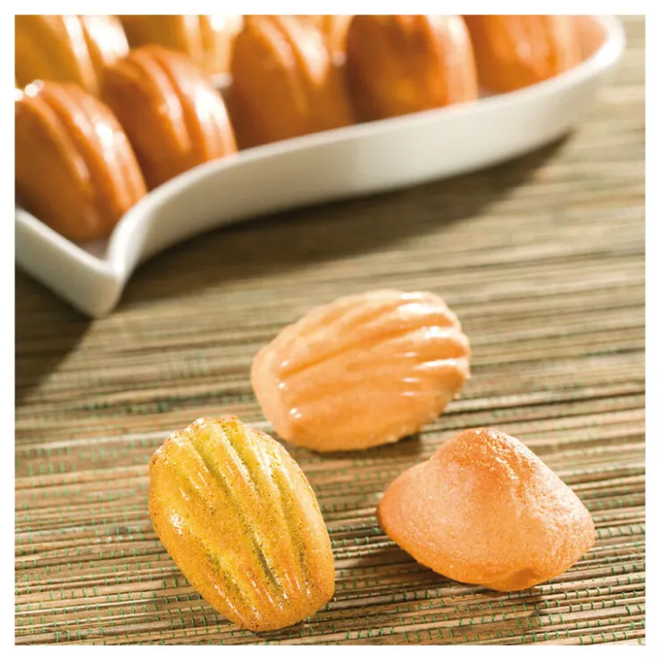 Flexipan 60x40 plaque de 56 mini-madeleines 5,2x3,5 cm-Cerf Dellier Discount