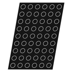 Flexipan 60x40 plaque de 54 mini-cylindres diamètre 3,8 cm hauteur 2 cm-Cerf Dellier Sale