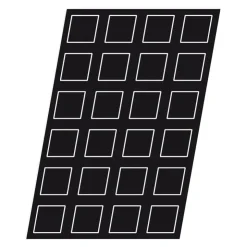 Flexipan 60x40 plaque de 35 pyramides 5x5x3,5 cm-Cerf Dellier Hot