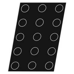 Flexipan 60x40 plaque de 15 quiches/florentins 10 cm-Cerf Dellier Best