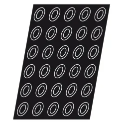 Flexipan 60x40 plaque de 24 savarins ovales 8x6 cm-Cerf Dellier