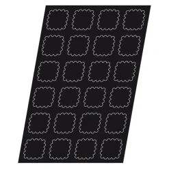 Flexipan 60x40 plaque de 24 tartelettes carrées cannelées 7,8 cm-Cerf Dellier Clearance