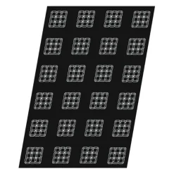 Flexipan 60x40 plaque de 24 tartelettes carrées 7 cm-Cerf Dellier Outlet