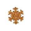 Flocon de neige bronze en Chocolat Blanc (x132)-Cerf Dellier