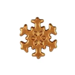 Flocon de neige bronze en Chocolat Blanc (x132)-Cerf Dellier