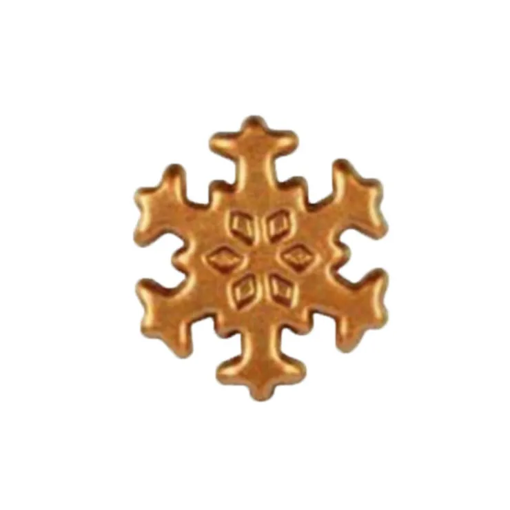 Flocon de neige bronze en Chocolat Blanc (x132)-Cerf Dellier