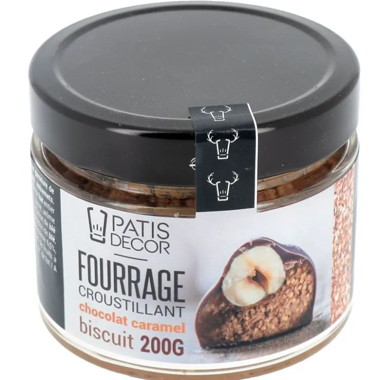 Fourrage chocolat caramel aux éclats de biscuits 200 g-Cerf Dellier Outlet