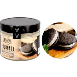Fourrage croustillant lait noisette & biscuit cacao - 300 g-Cerf Dellier Outlet