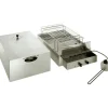 Fumoir inox  2 étages pour fumage à froid 71,5 x 41,5 x 36 cm-Cerf Dellier Discount