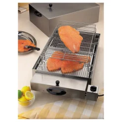 Fumoir inox  2 étages pour fumage à froid 71,5 x 41,5 x 36 cm-Cerf Dellier Discount