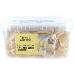 Gingembre confit en lamelles 700 g-Cerf Dellier