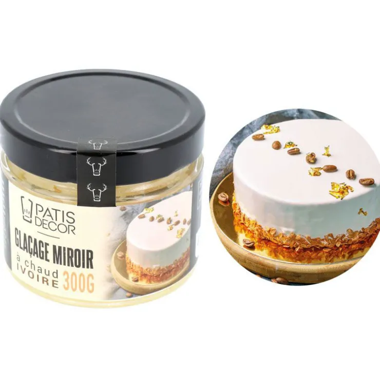 Glaçage miroir Ivoire 300 g-Cerf Dellier Discount