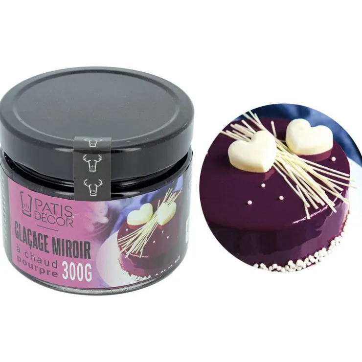 Glaçage miroir Pourpre 300 g-Cerf Dellier Clearance