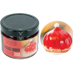 Glaçage miroir Rouge 300 g-Cerf Dellier Clearance