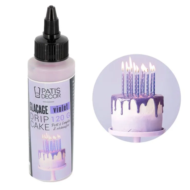 Glaçage pour drip cake violet 120 g-Cerf Dellier Sale