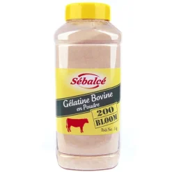 Gélatine bovine en poudre 200 Bloom 1 kg-Cerf Dellier Hot