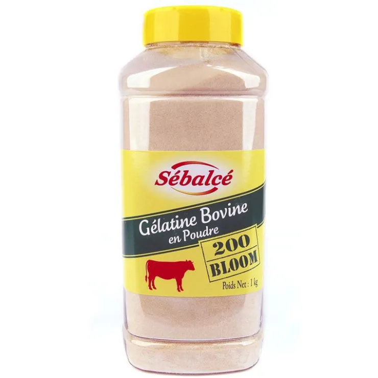 Gélatine bovine en poudre 200 Bloom 1 kg-Cerf Dellier Hot