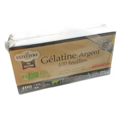 Gélatine porcine 400 feuilles bio Briançon 1 kg-Cerf Dellier Clearance