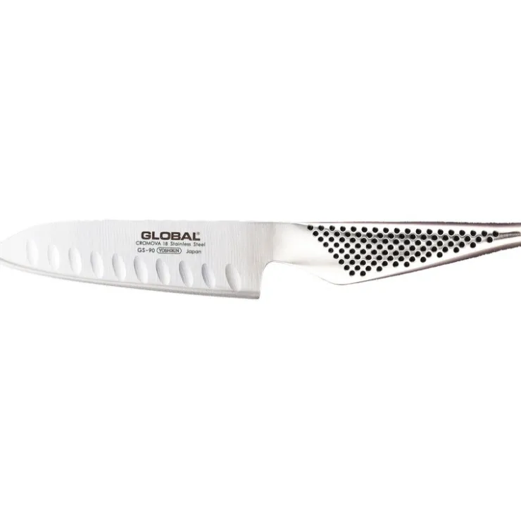Global série GS couteau santoku alvéolé GS90 13 cm-Cerf Dellier Best