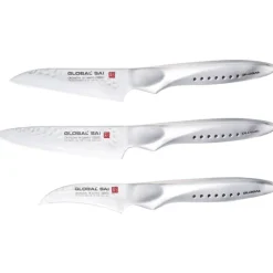 Global série Saï couteau d'office lame droite SAI-S03R 9 cm-Cerf Dellier New