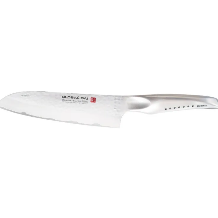 Global série Saï couteau santoku SAI-03 19 cm-Cerf Dellier Hot