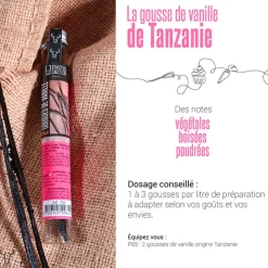 Gousse de Vanille Tanzanie (x2)-Cerf Dellier Discount