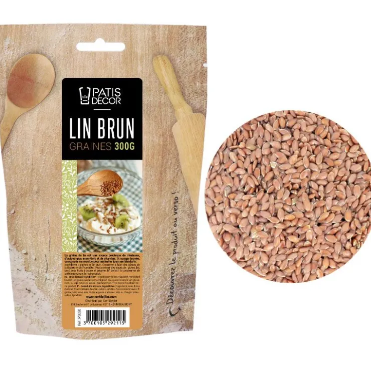 Graines de lin brun 300 g-Cerf Dellier Hot