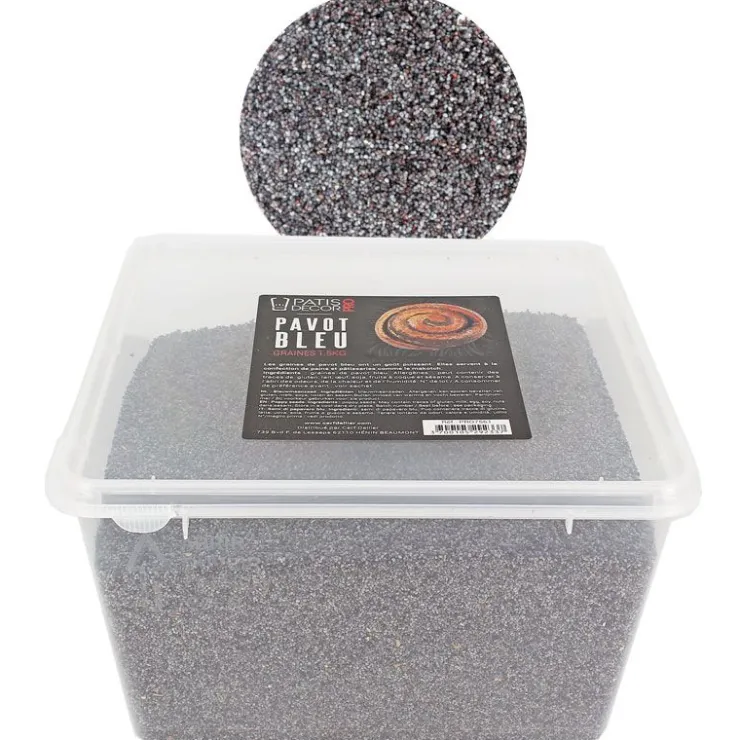 Graines de pavot bleu 1,5 kg-Cerf Dellier Outlet