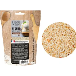 Graines de sésame caramélisées 90 g-Cerf Dellier Outlet
