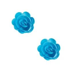 Grandes roses bleues en azyme (x 6)-Cerf Dellier New