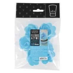 Grandes roses bleues en azyme (x 6)-Cerf Dellier New
