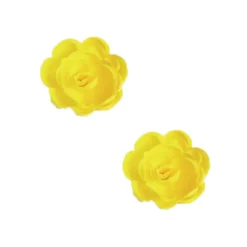 Grandes roses jaunes en azyme (x 6)-Cerf Dellier Sale