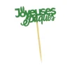 Inscription "Joyeuses Pâques" sur pique (x10)-Cerf Dellier Online