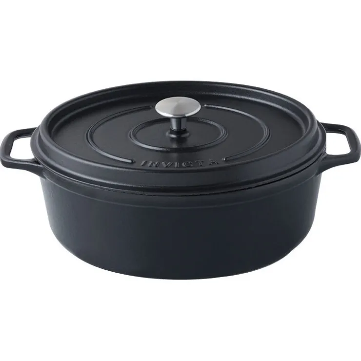 Invicta mijoteuse ovale noire 27 x 20 cm-Cerf Dellier