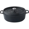 Invicta mijoteuse ovale noire 35 x 28 cm-Cerf Dellier Online