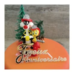 Kit anniversaire Titi et Grosminet pompiers-Cerf Dellier New