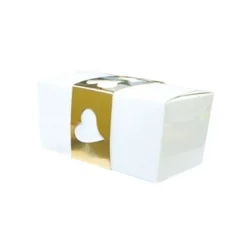 Kit Ballotin blanc / or (x 2)-Cerf Dellier New