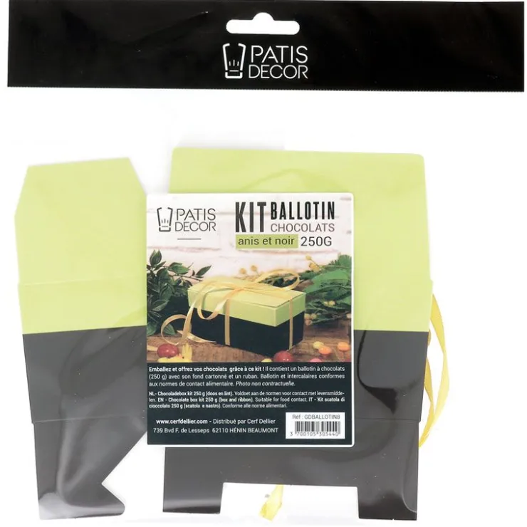 Kit ballotin chocolats anis / noir 500 g-Cerf Dellier Online