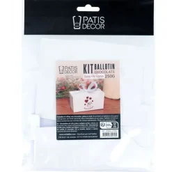Kit ballotin chocolats blanc "Bonne fête maman"-Cerf Dellier New
