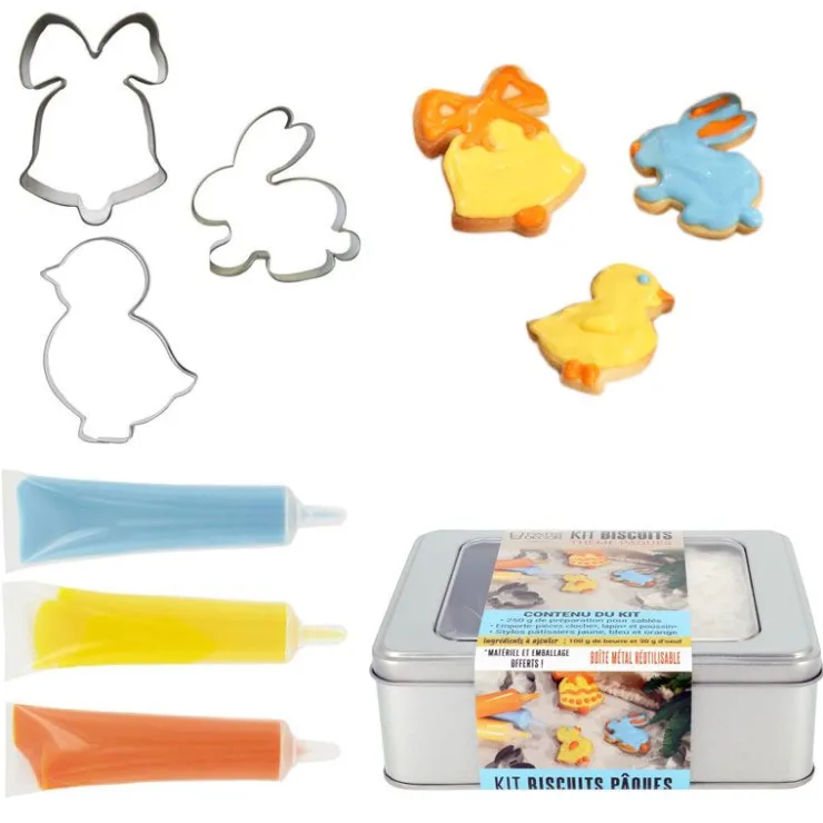 Kit biscuits thème Pâques-Cerf Dellier Sale