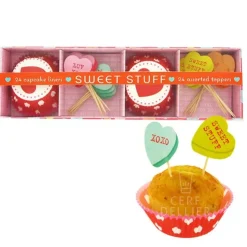 Kit déco cupcakes Coeurs Rouges-Cerf Dellier Sale